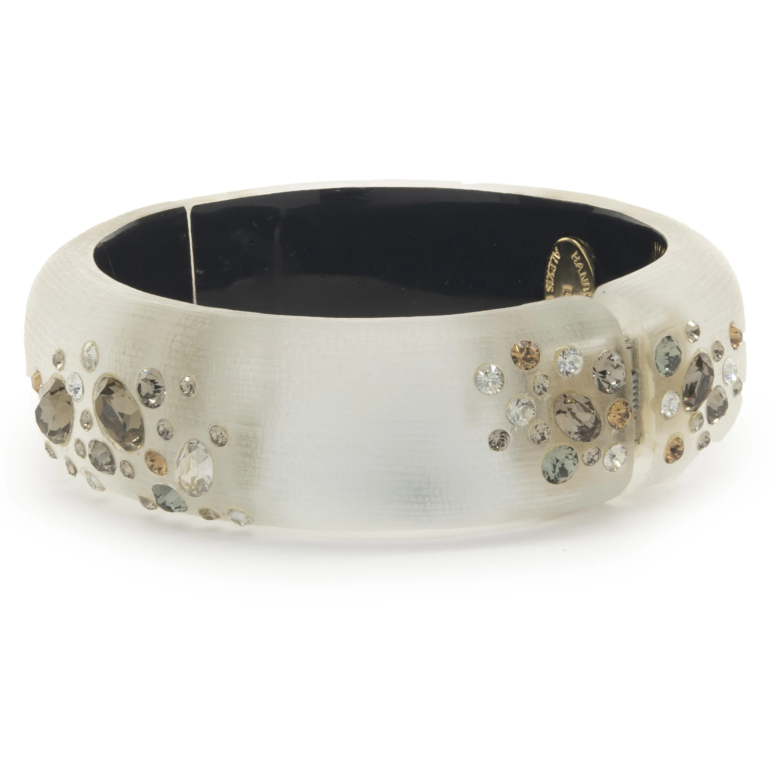 Alexis Bittar Costume Multi Gemstone Acrylic Bangle Bracelet - Image 2