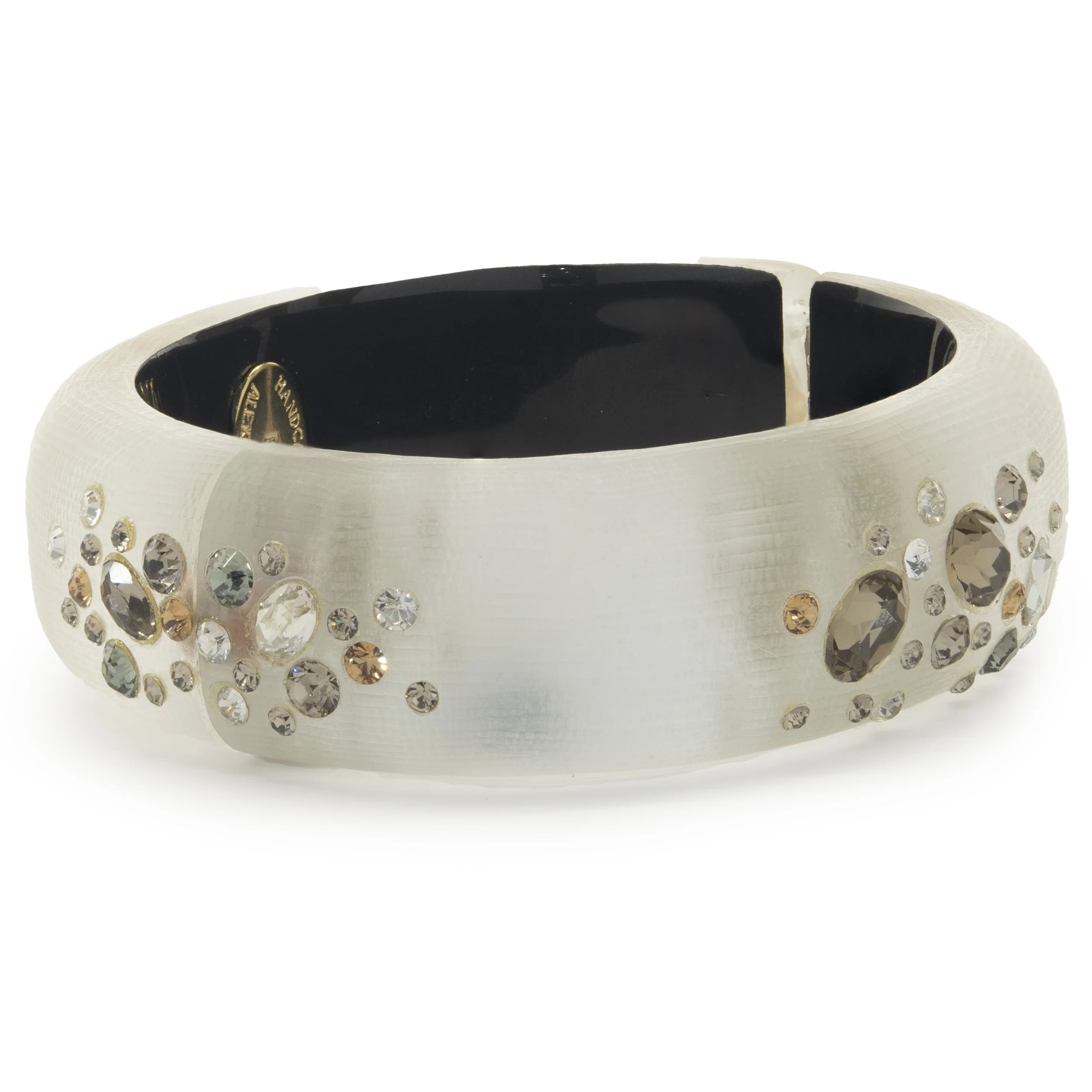Alexis Bittar Costume Multi Gemstone Acrylic Bangle Bracelet - Image 3