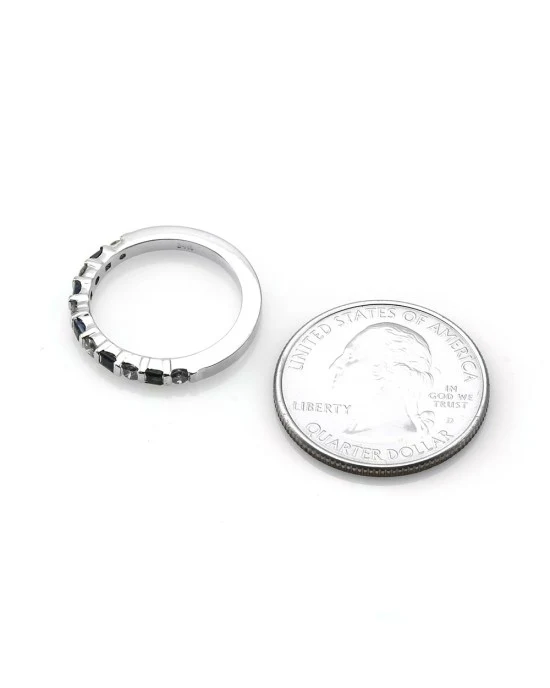 Alternating Diamond and Sapphire Band - Image 3