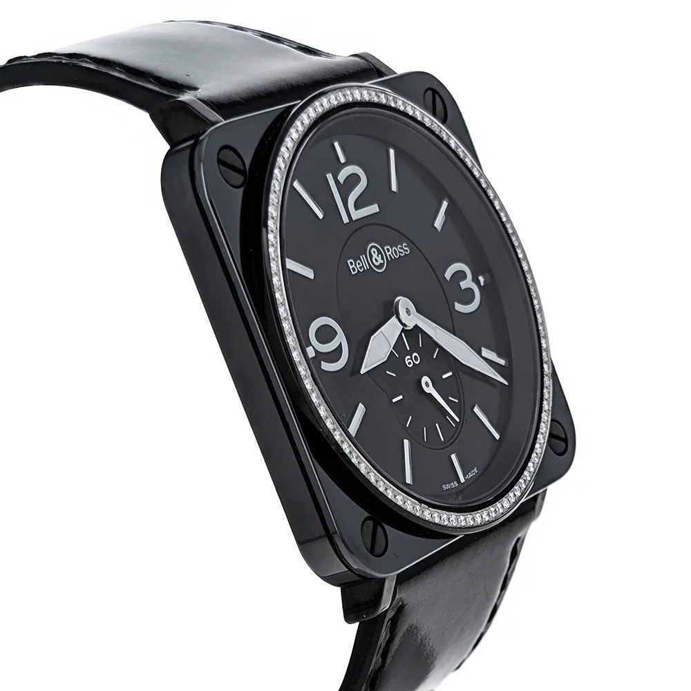 Bell & Ross Aviation 39mm Black Ceramic Diamonds BRS 98 BCS - Image 2