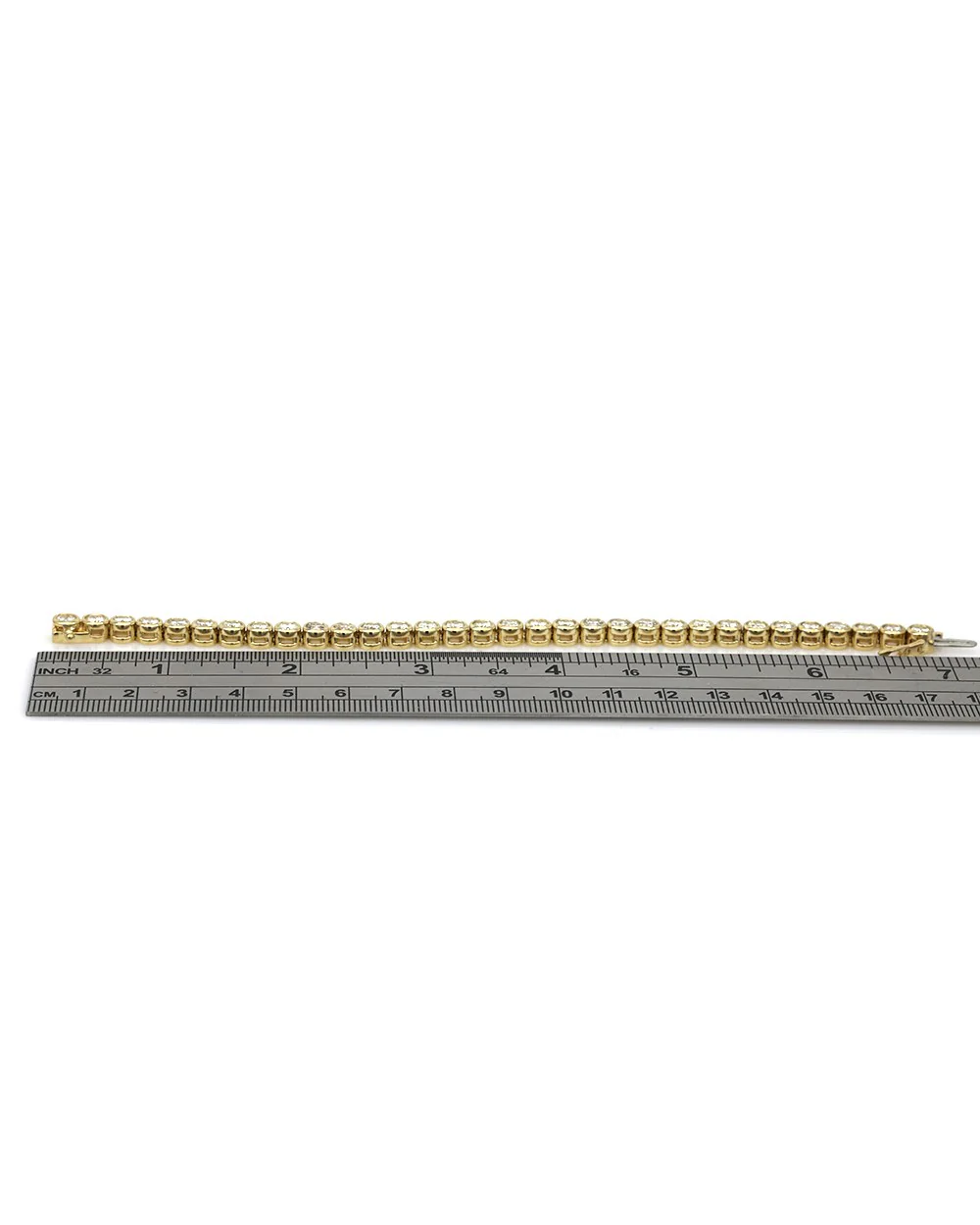 Bezel Set Diamond Inline Bracelet - Image 3