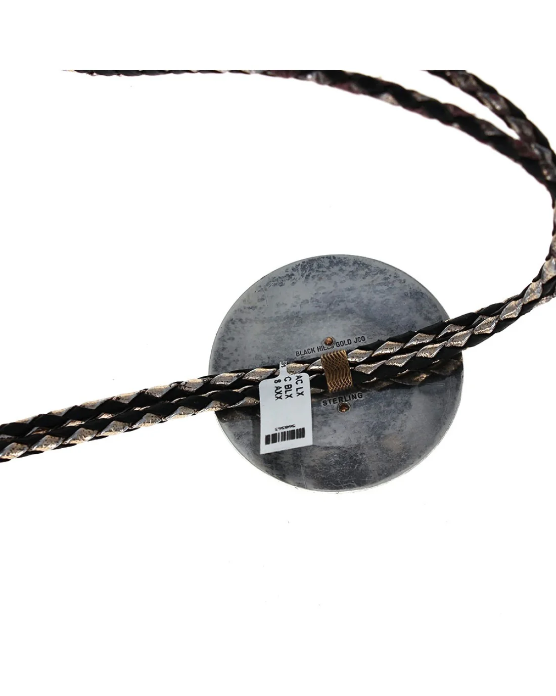 Black Hills Sterling Silver & Gold Bolo Tie - Image 2