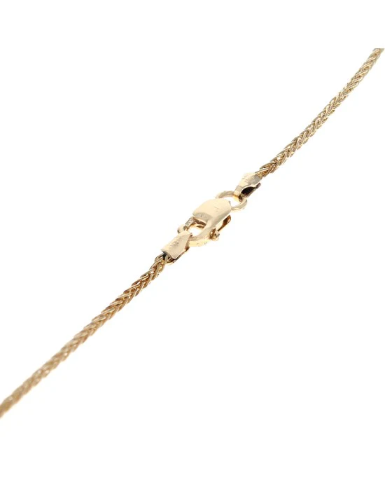 Blue Sapphire and Diamond Drop Necklace in Yellow Gold - Image 2