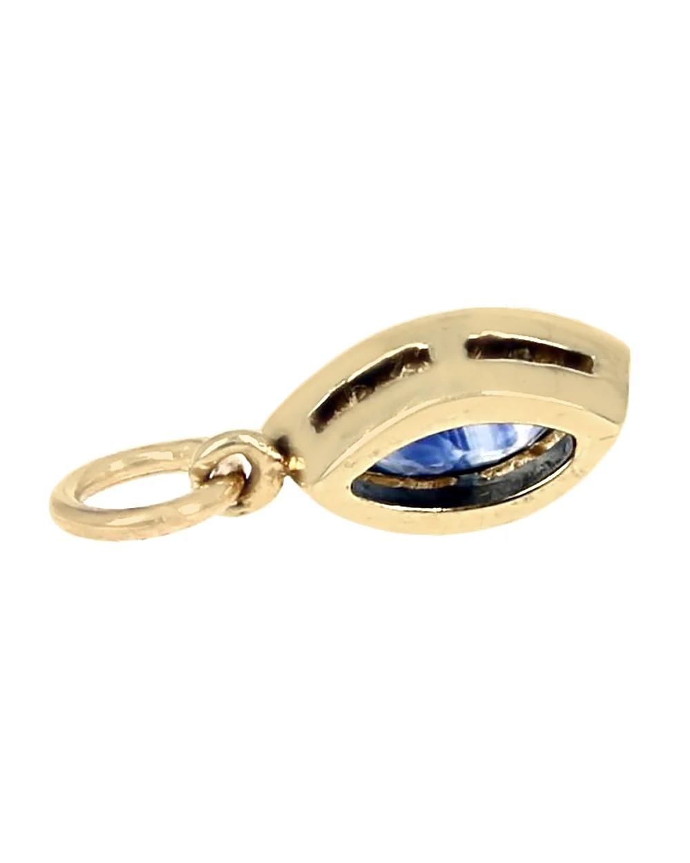 Blue Sapphire Drop Pendant - Image 2