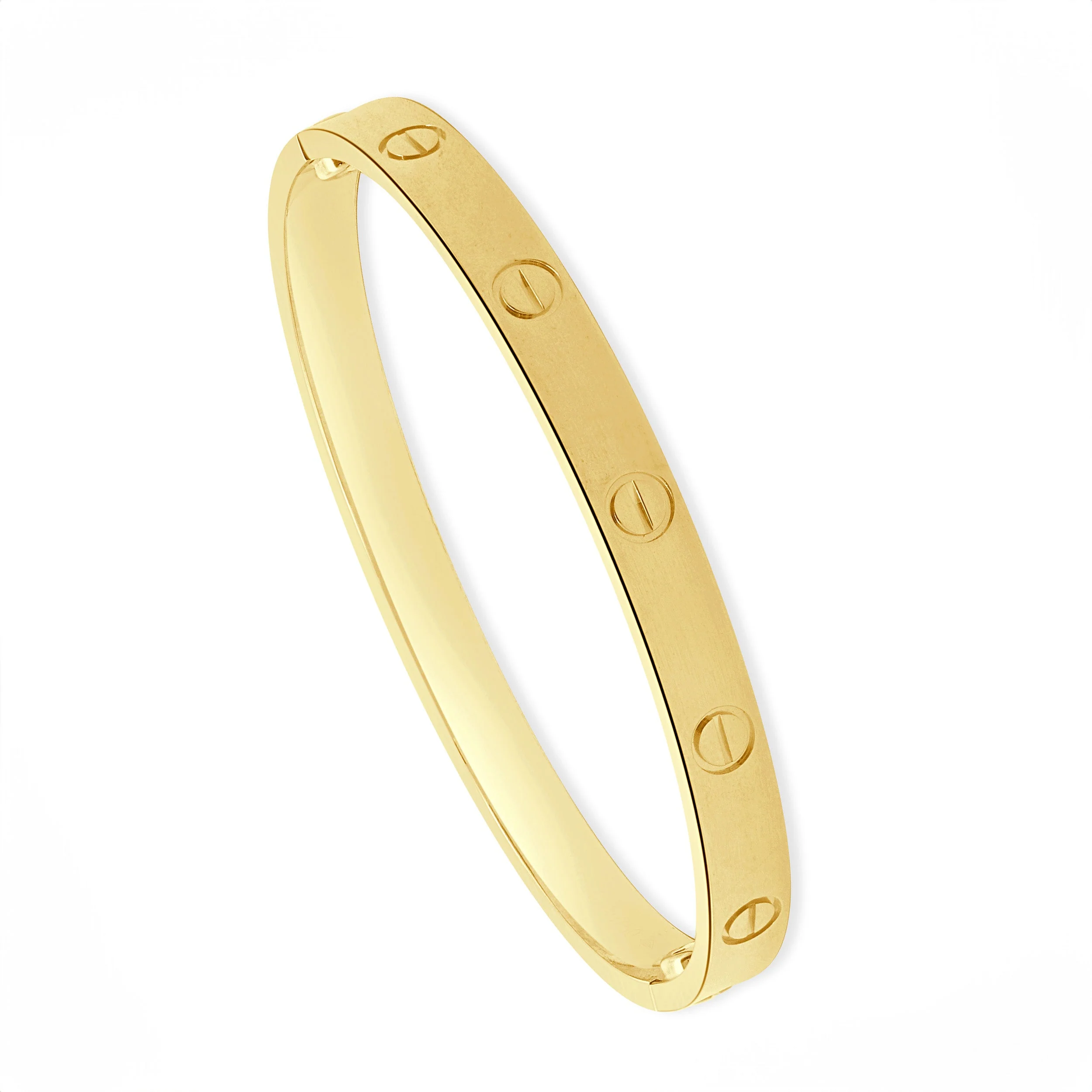 Cartier 18 Karat Yellow Gold Love Bracelet, Size 18 - Image 4