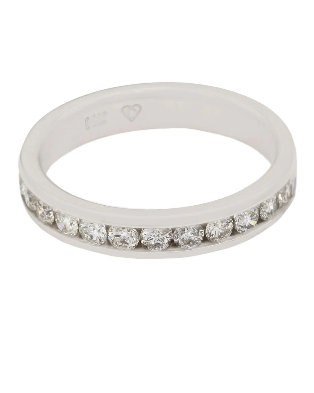 Channel Set Diamond Band in Gold - Image 2