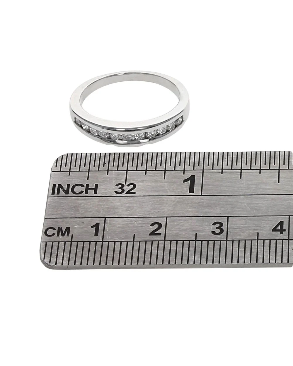 Channel Set Diamond Tapered Band - Image 3