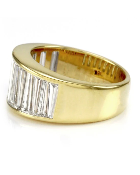 Christopher Designs Illusion Set Diamond Band/ Ring in 18K Yellow Gold - Image 3