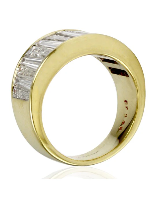 Christopher Designs Illusion Set Diamond Band/ Ring in 18K Yellow Gold - Image 4