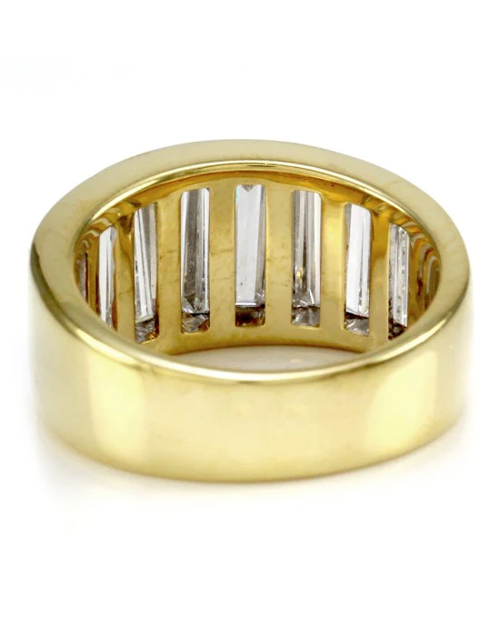 Christopher Designs Illusion Set Diamond Band/ Ring in 18K Yellow Gold - Image 5
