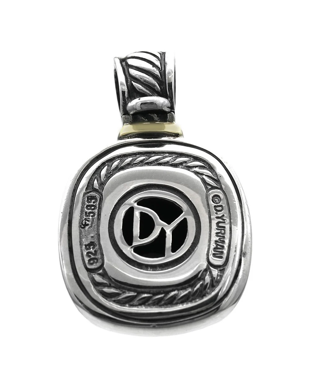 David Yurman Albion Black Onyx Enhancer Pendant - Image 2