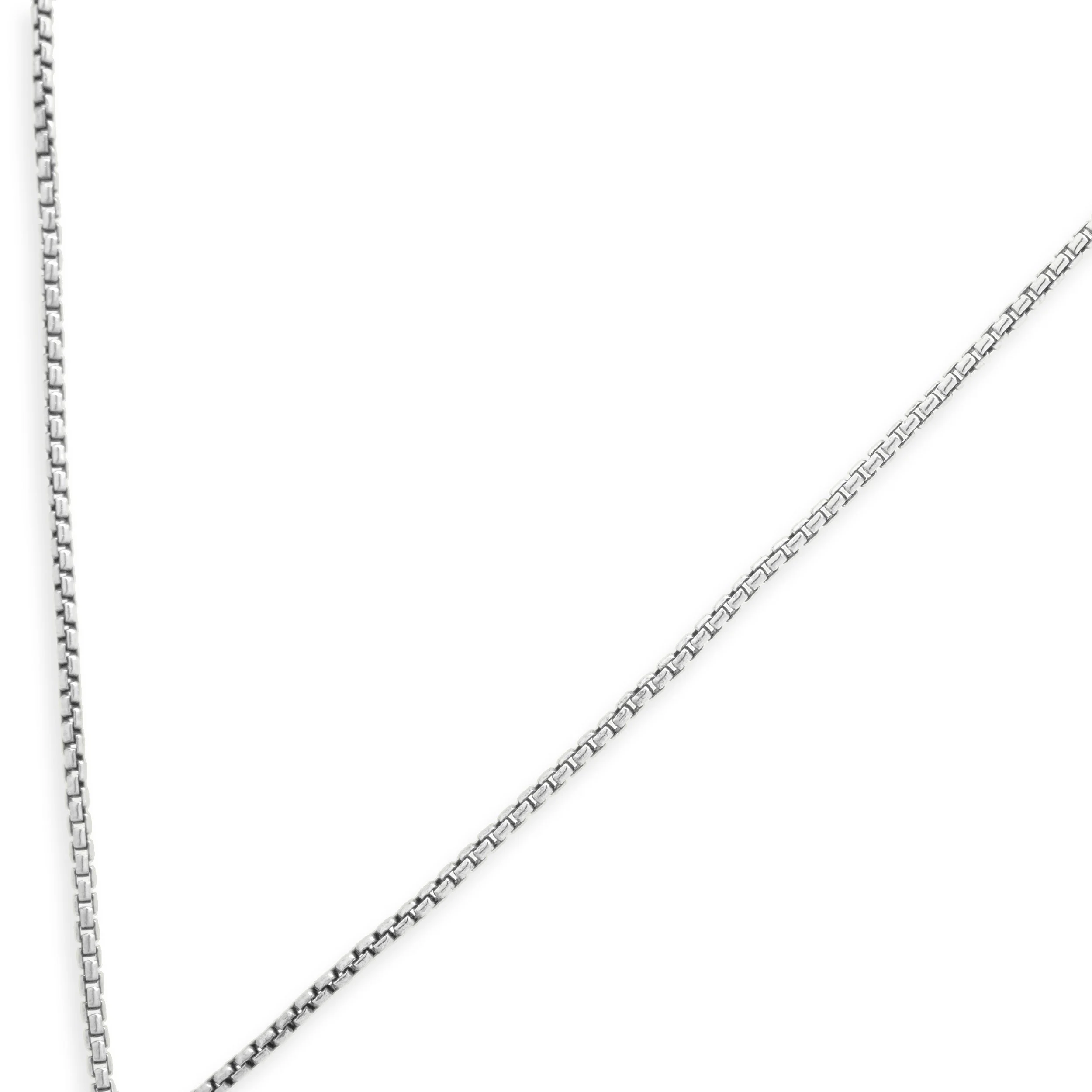 David Yurman Sterling Silver and Round Diamond Starburst Pendant Necklace 18.0" - Image 4