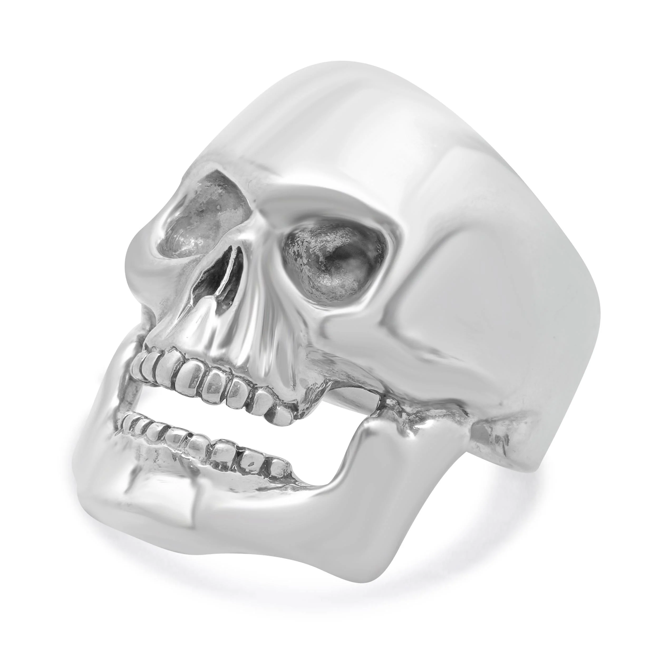 DCS Sterling Silver Chunky Skull Ring - Image 2