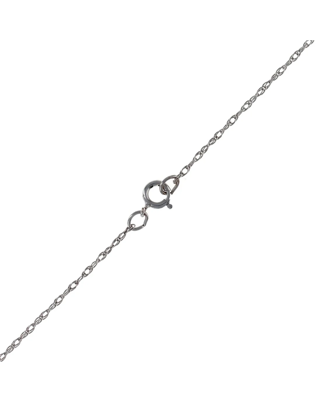 Diamond and Onyx Disk Drop Necklace - Image 2