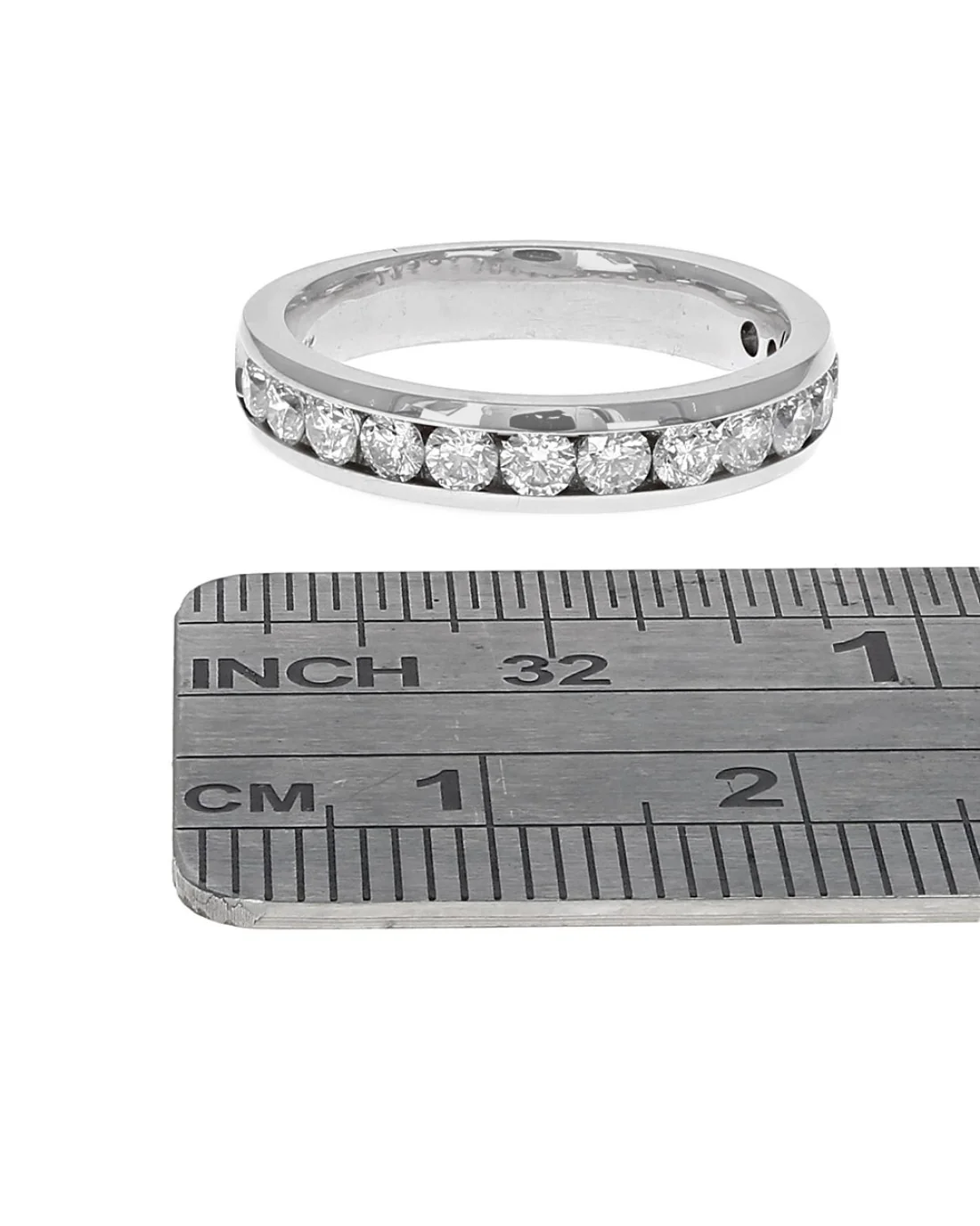 Diamond Band in White Gold - Image 3