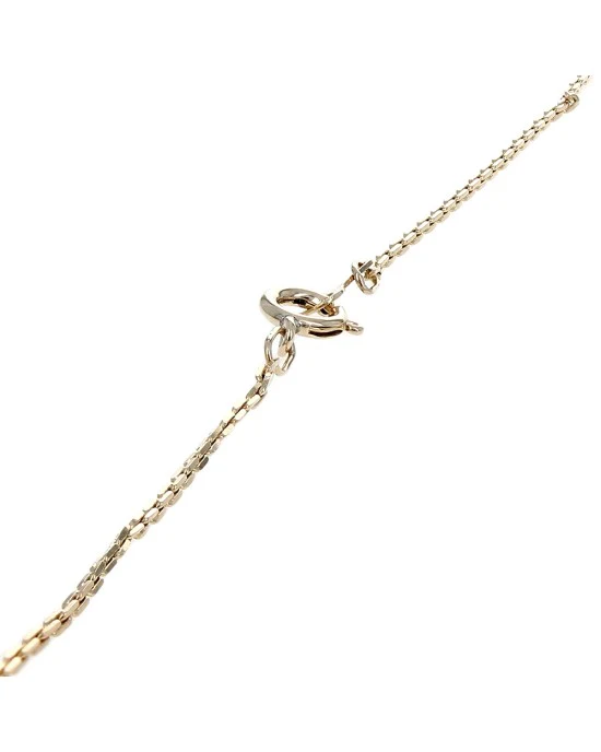 Diamond Beaded Crossover Drop on Cable Chain - Image 2