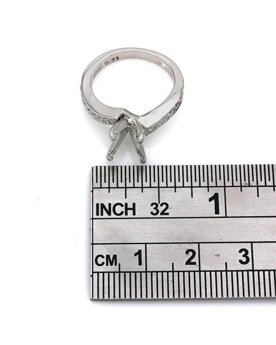 Diamond Bypass Semi Mount Ring - Image 3