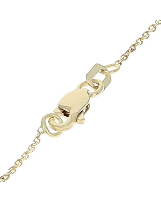 Diamond Convex Diamond Shaped Pendant on Cable Chain - Image 2