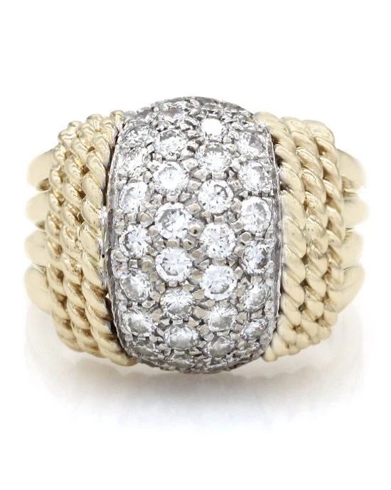 Diamond Dome Ring in Gold - Image 2