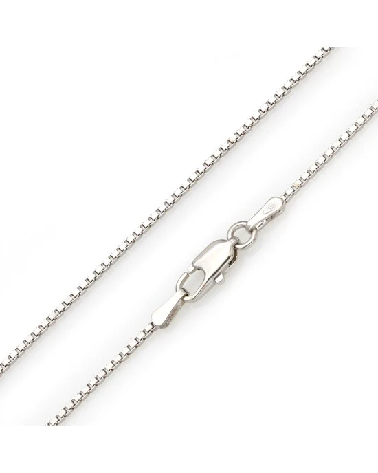 Diamond Double Heart Drop Necklace on Box Chain - Image 2