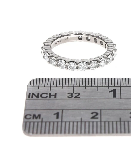 Diamond Eternity Band with Grooved Sides - Image 3