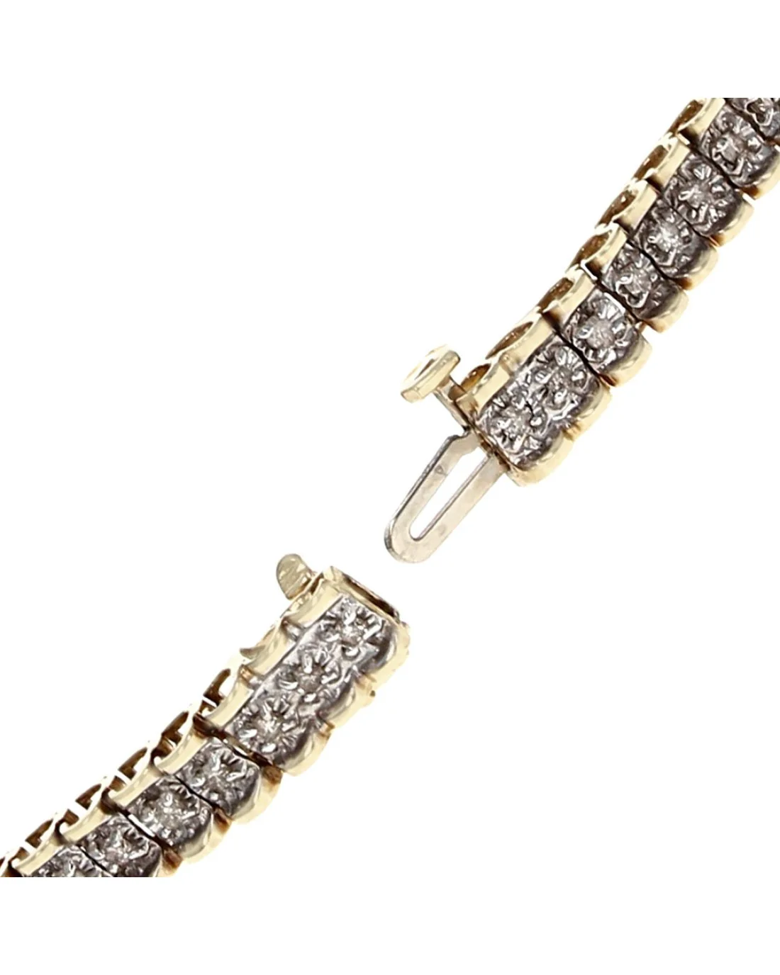 Diamond Inline Bracelet with Scalloped Edges - Image 2