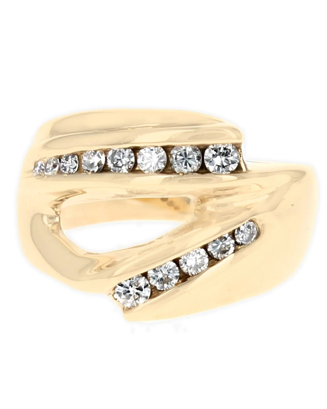 Diamond Open Bypass Tapered Band - Image 2