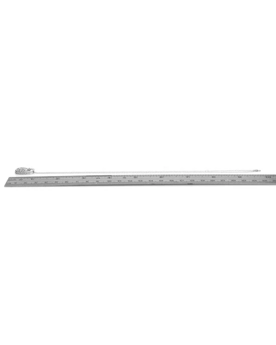 Diamond Open Cut Handbag Drop on Cable Chain - Image 3