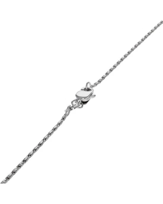 Diamond Open Oval Drop Necklace - Image 2