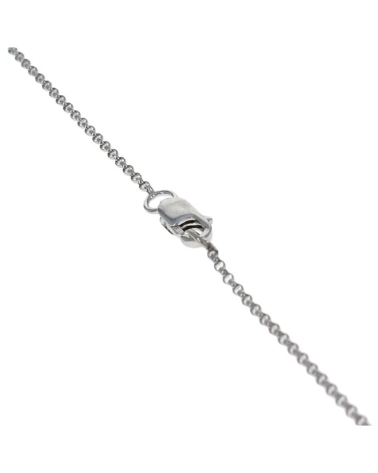Diamond Pave Open Heart Necklace with Diamond Shape Center - Image 2