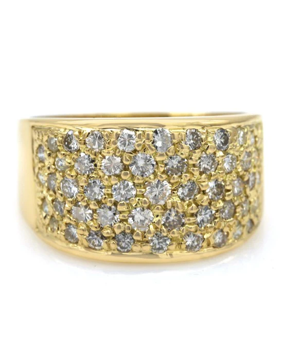 Diamond Pave Tapered Band - Image 2