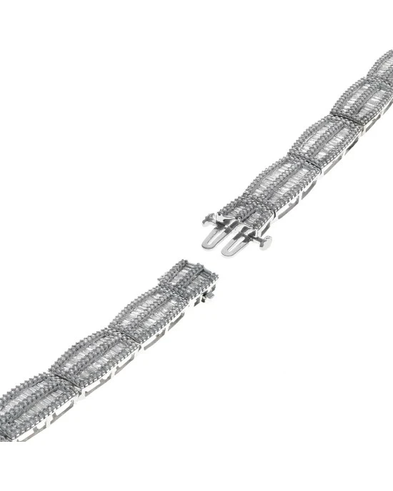 Diamond Rectangular Station Bracelet - Image 2