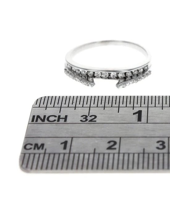 Diamond Ring Guard in White Gold - Image 3