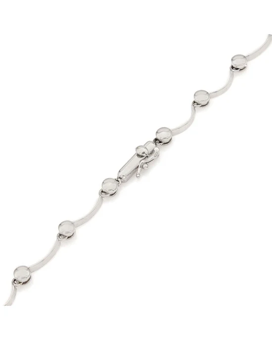 Diamond Scalloped Necklace in Gold - Image 3
