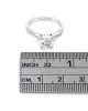 Diamond Solitaire Bypass Shank Engagement Ring - Image 3