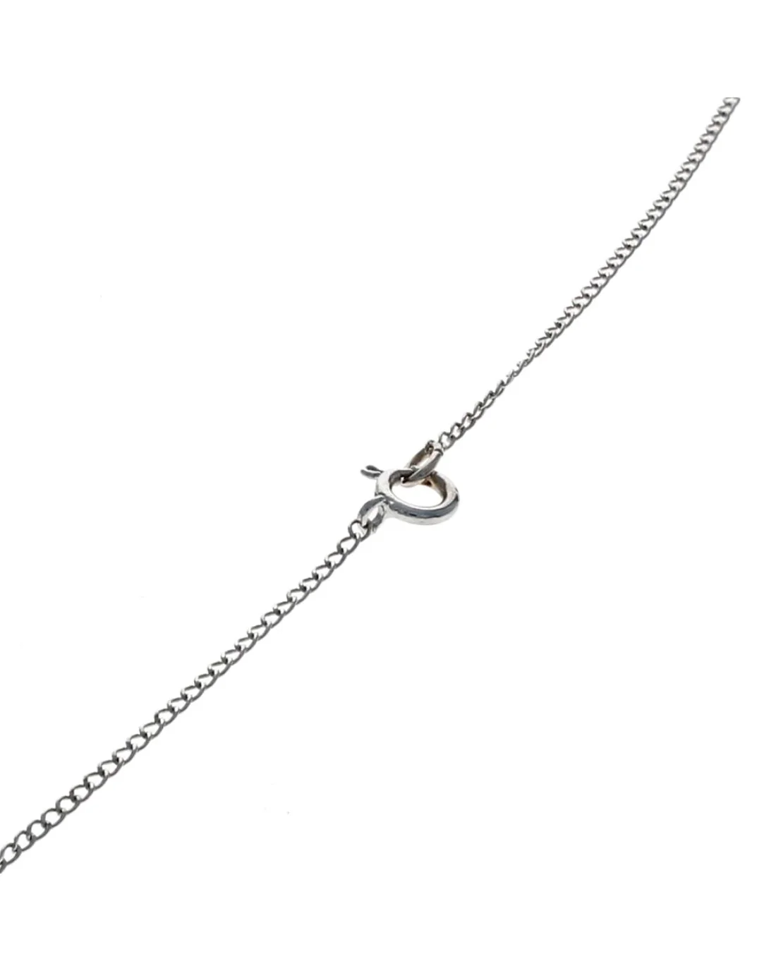 Diamond Solitaire Drop Necklace in White Gold - Image 2