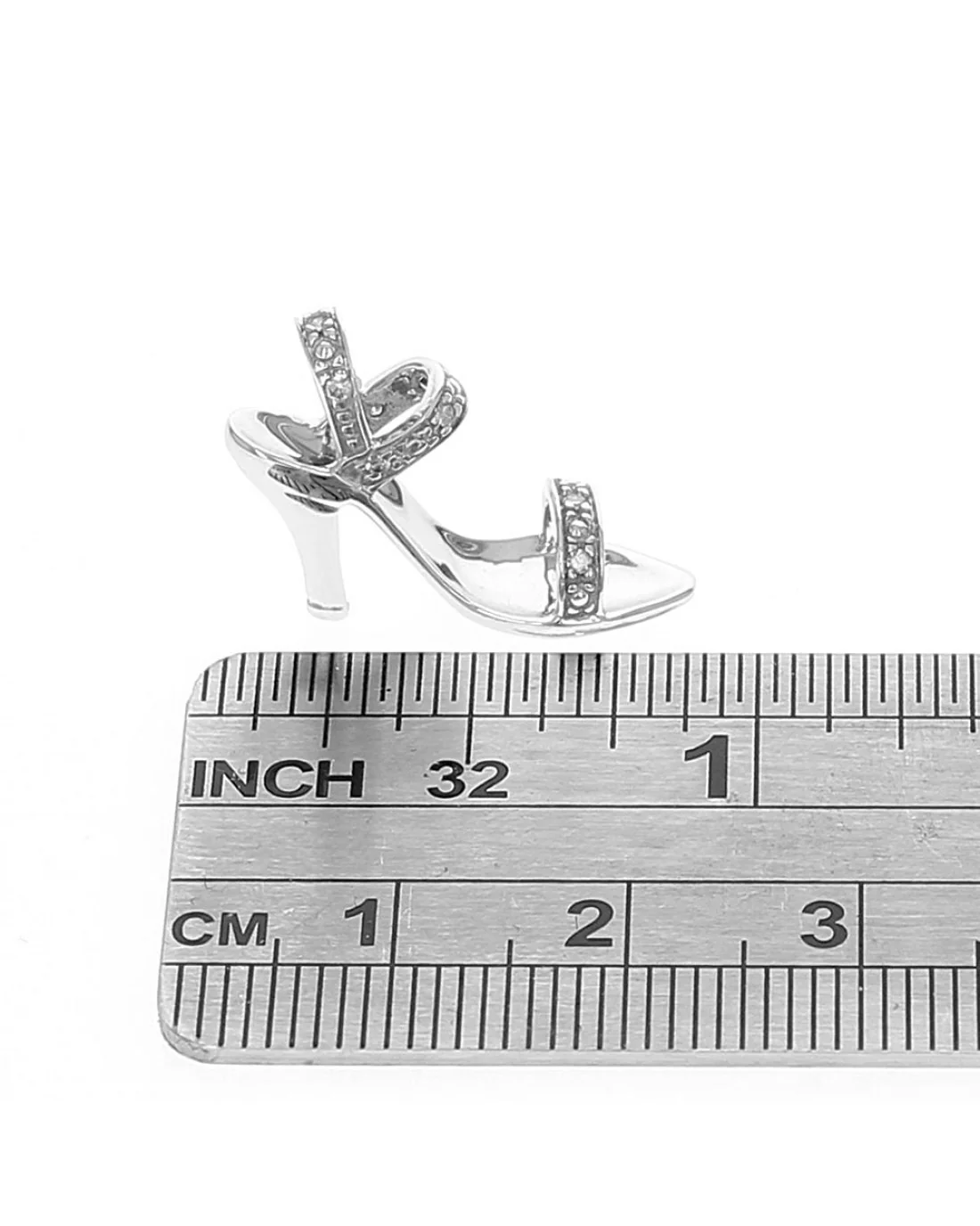 Diamond Strap Heel Charm Pendant - Image 3