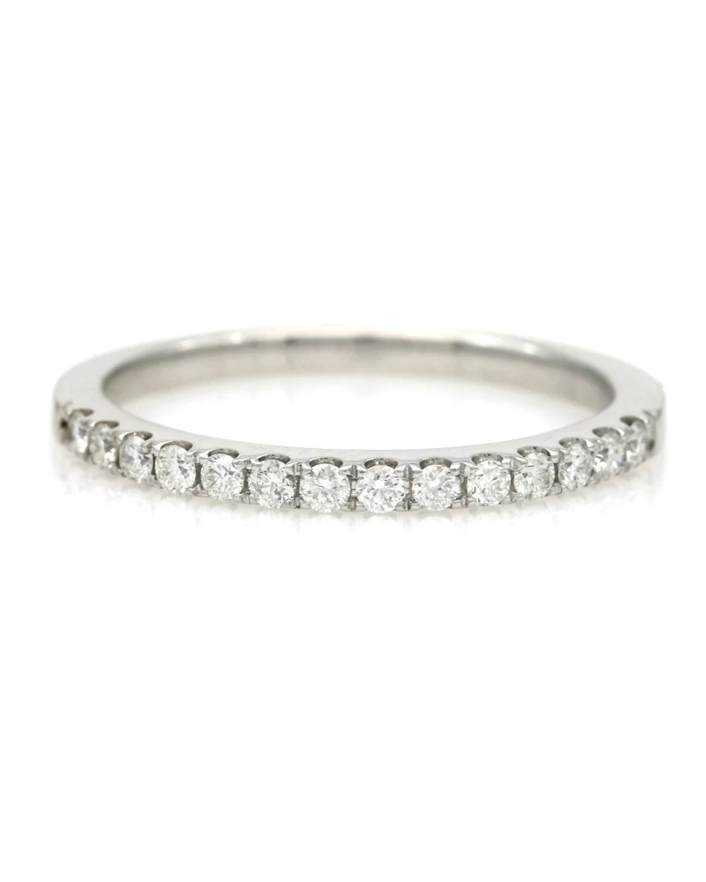 Diamond Thin Band in White Gold