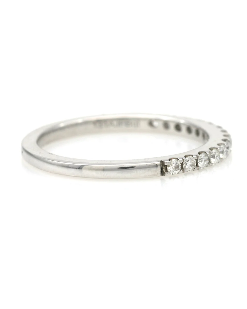 Diamond Thin Band in White Gold - Image 2