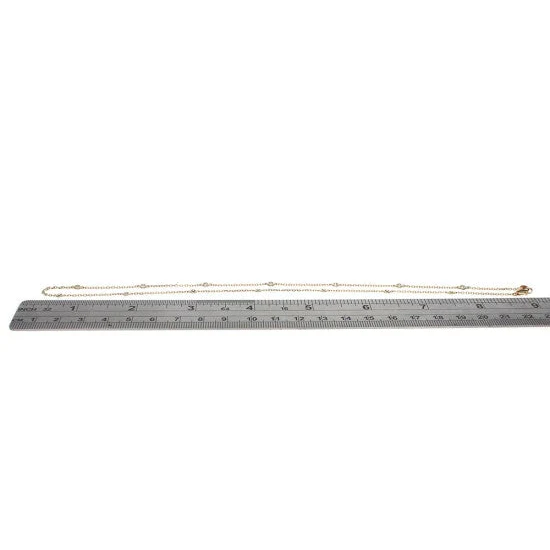14K Yellow Gold Diamonds by the Yard Necklace - Image 3