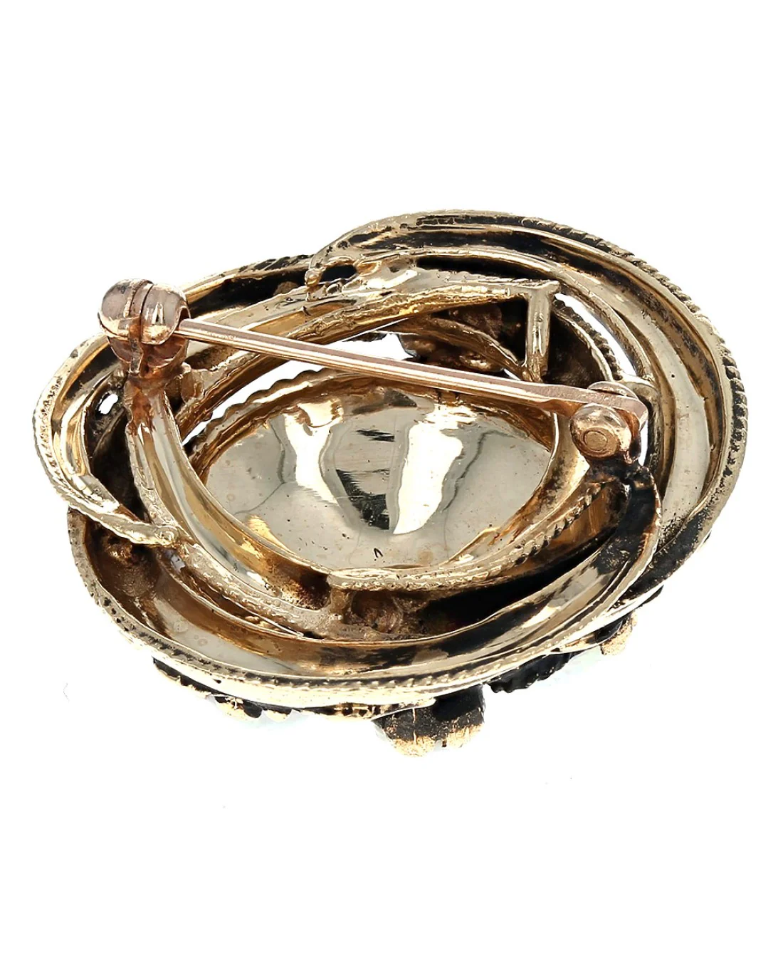 Ethiopian Opal Scroll Accent Pin - Image 2