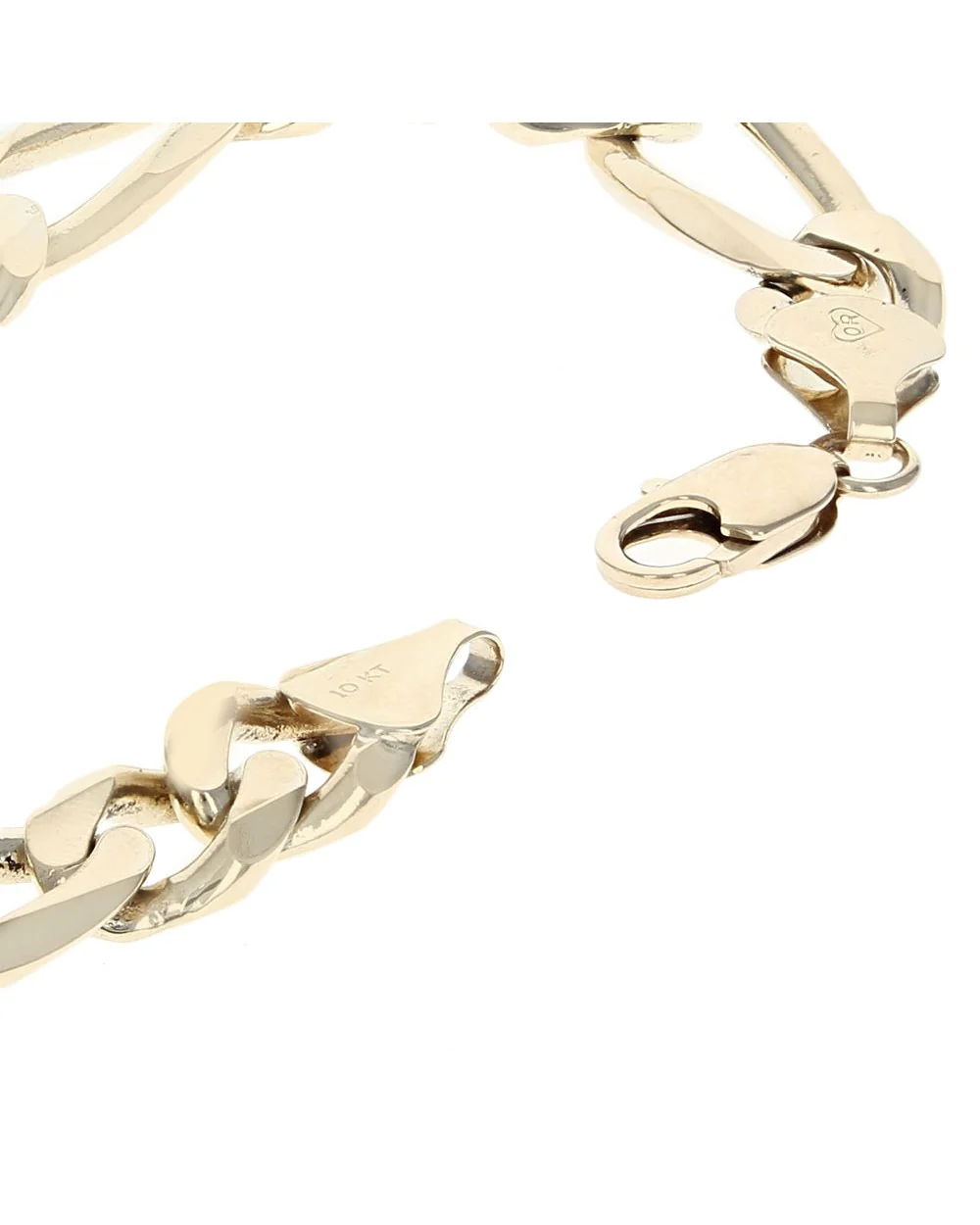 Flat Figaro Link Chain Bracelet - Image 2