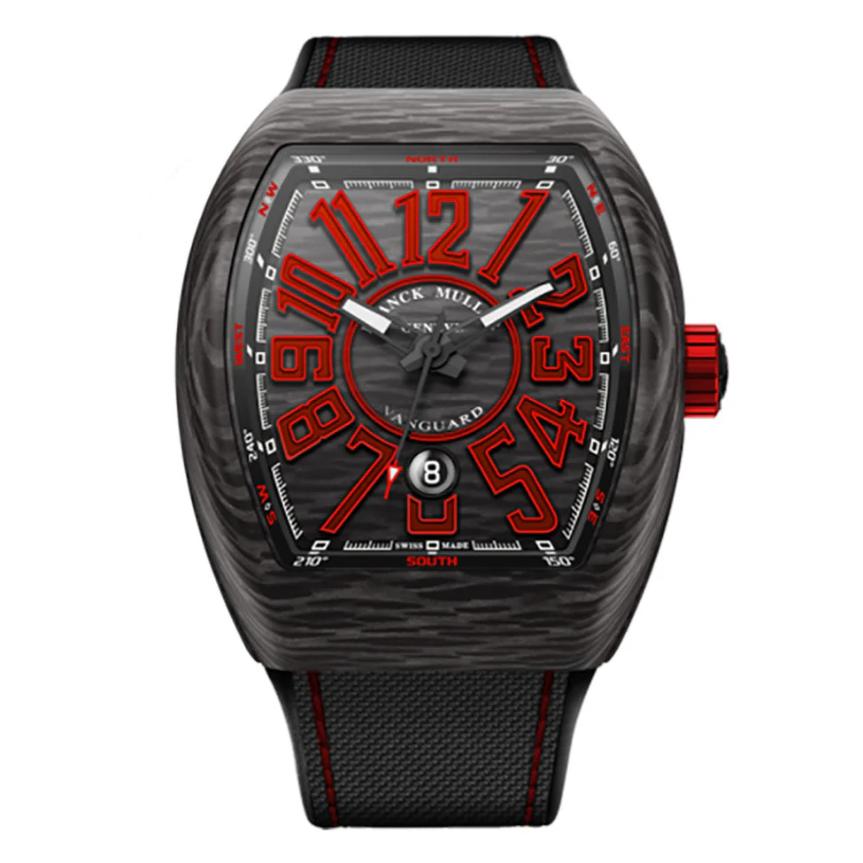 Franck Muller Vanguard 44mm Forged Carbon Automatic V45SCCBNRCARBRGE