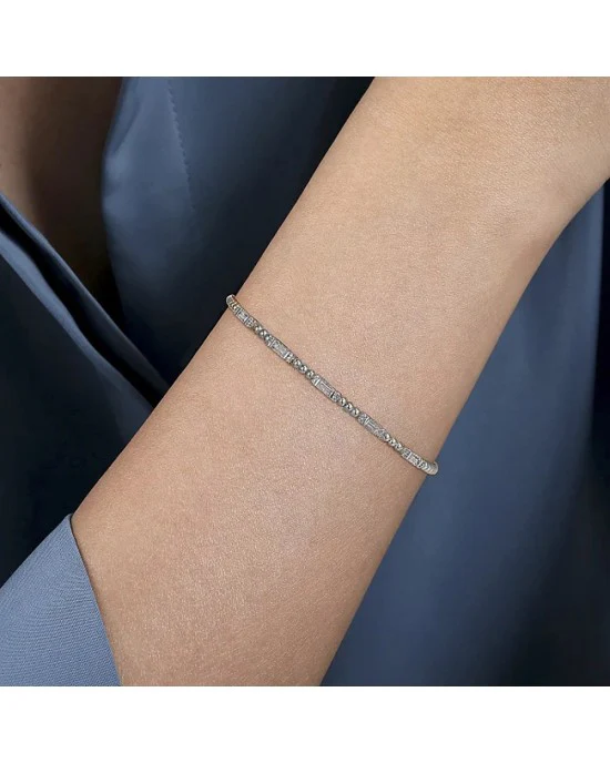 Gabriel & Co. Bujukan Collection Diamond Station Cuff - Image 4