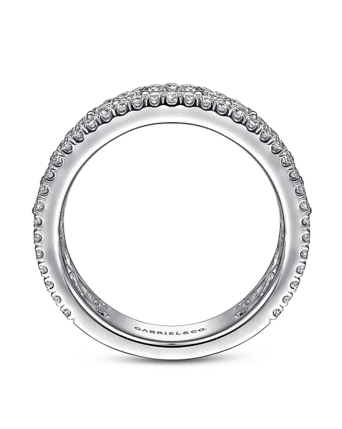Gabriel & Co. Contemporary Collection Diamond Anniversary Band - Image 3