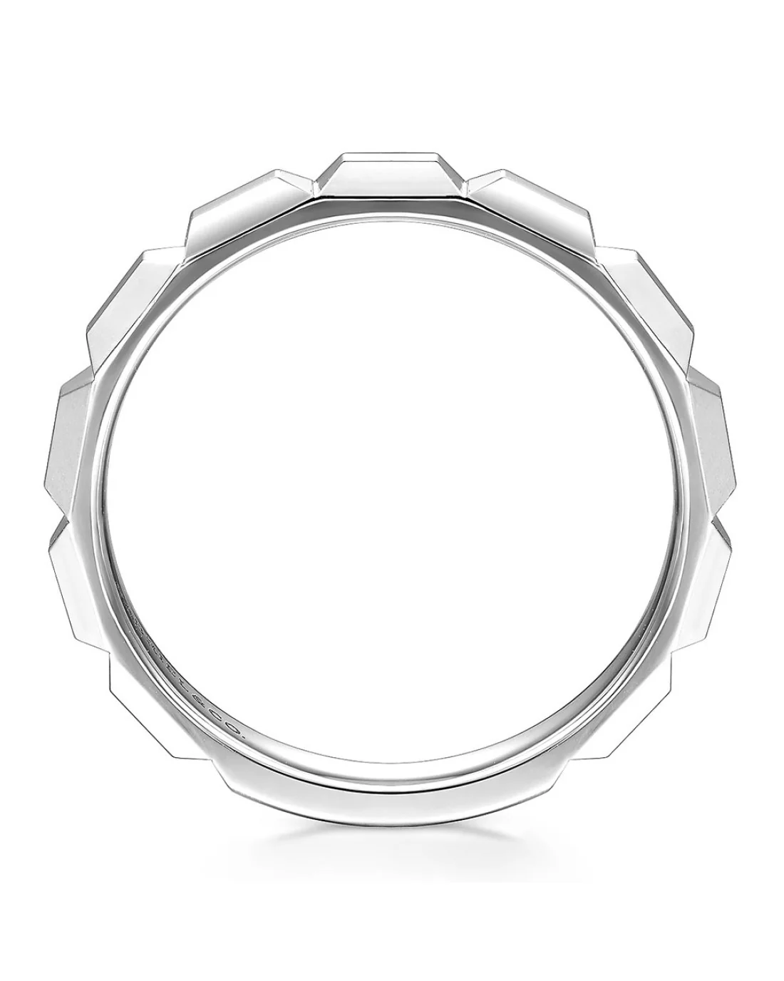 Gabriel & Co. Contemporary Collection Wedge Cut Band - Image 3