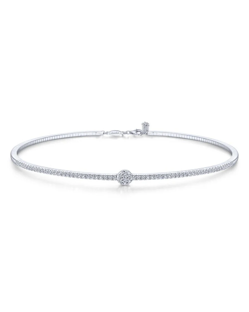 Gabriel & Co. Diamond Choker Necklace
