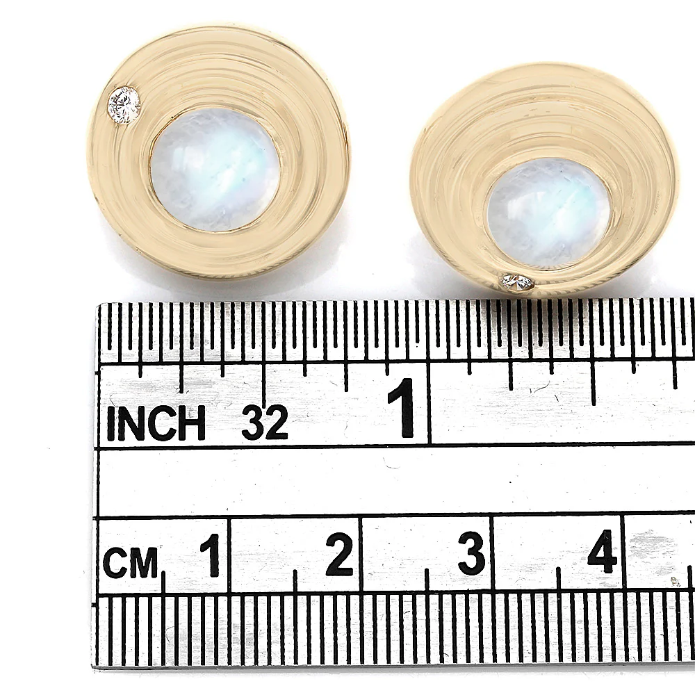 Gauthier Moonstone and Diamond Accent Earrings - Image 3