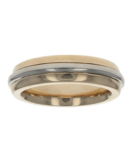 Gentlemans 2 Tone Ring in Ring Comfort Band - Image 2
