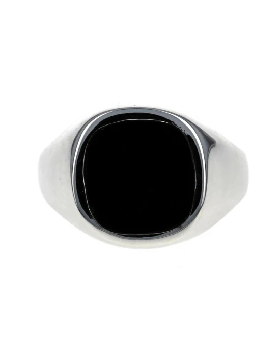 Gentleman's Black Onyx Inlay Ring - Image 2